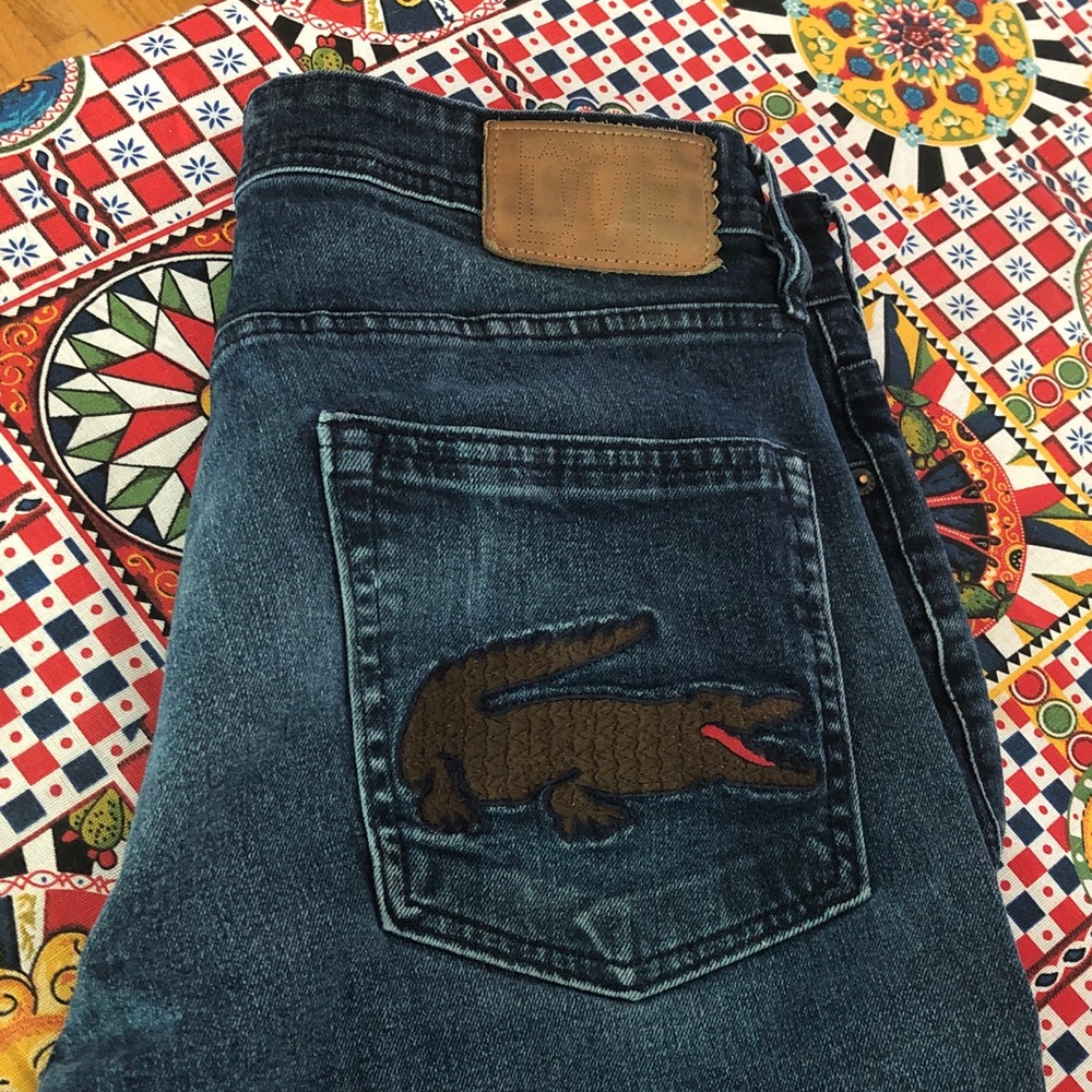 Lacoste Men’s blue Slim Straight Jeans